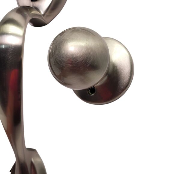 Kwikset Dakota Satin Nickel Door Handleset W/ Polo Knob & SmartKey 687DAXP15SMT - Picture 5 of 11